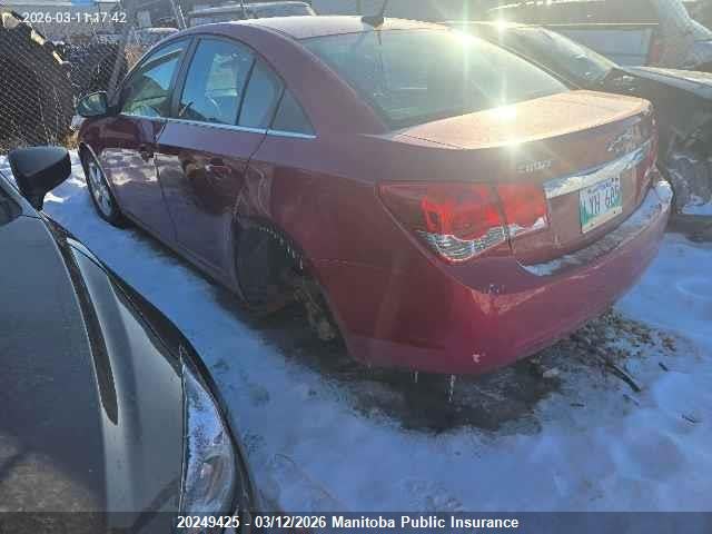 20249425 :رقم المزاد ، 1G1PG5SC6C7386328 vin ، 2012 Chevrolet Cruze Lt Turbo مزاد بيع