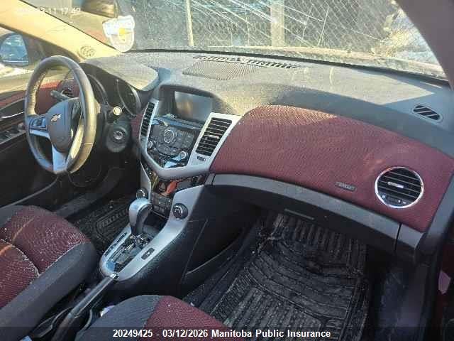 20249425 :رقم المزاد ، 1G1PG5SC6C7386328 vin ، 2012 Chevrolet Cruze Lt Turbo مزاد بيع