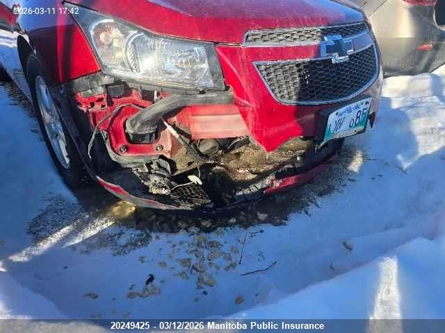 20249425 :رقم المزاد ، 1G1PG5SC6C7386328 vin ، 2012 Chevrolet Cruze Lt Turbo مزاد بيع
