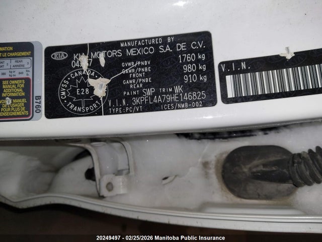 Продажа на аукционе авто 2017 Kia Forte Lx, vin: 3KPFL4A79HE146825, номер лота: 20249497