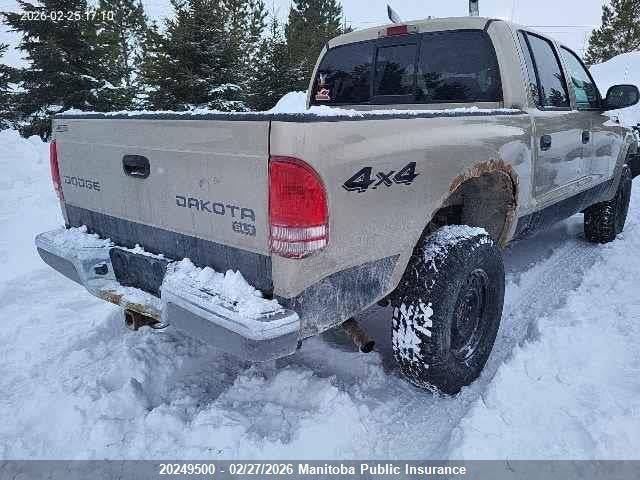 20249500 :رقم المزاد ، 1D7HG48Z63S146698 vin ، 2003 Dodge Dakota Slt V8 Quad Cab مزاد بيع