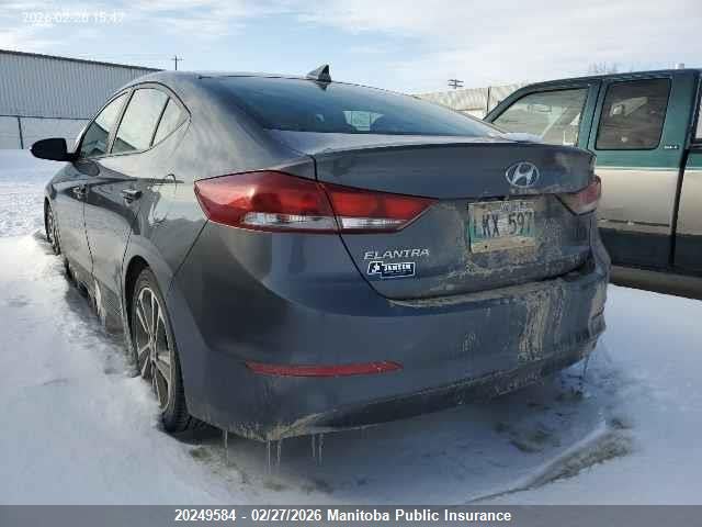 Aukcja sprzedaży 2017 Hyundai Elantra Gls, vin: KMHD84LF5HU109278, numer aukcji: 20249584