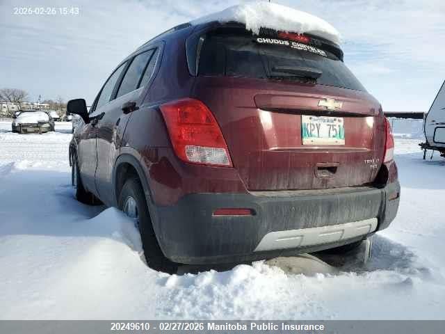 Продажа на аукционе авто 2016 Chevrolet Trax Lt, vin: 3GNCJPSBXGL164359, номер лота: 20249610