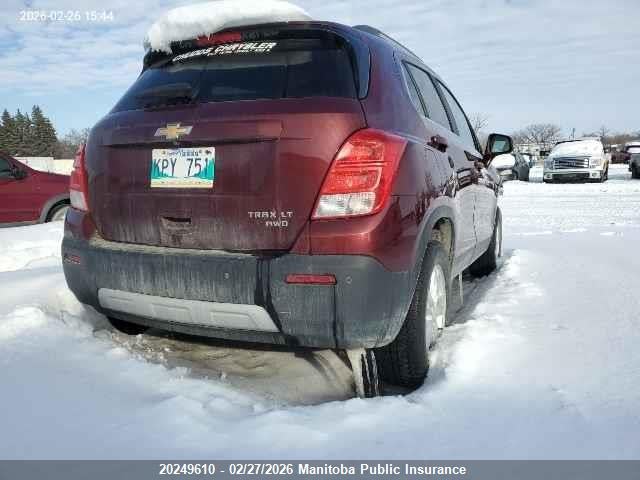 Продажа на аукционе авто 2016 Chevrolet Trax Lt, vin: 3GNCJPSBXGL164359, номер лота: 20249610