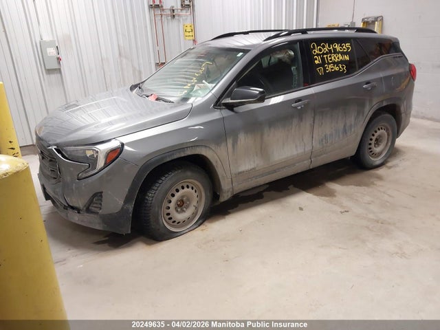 20249635 :رقم المزاد ، 3GKALTEV3ML315633 vin ، 2021 Gmc Terrain Sle مزاد بيع