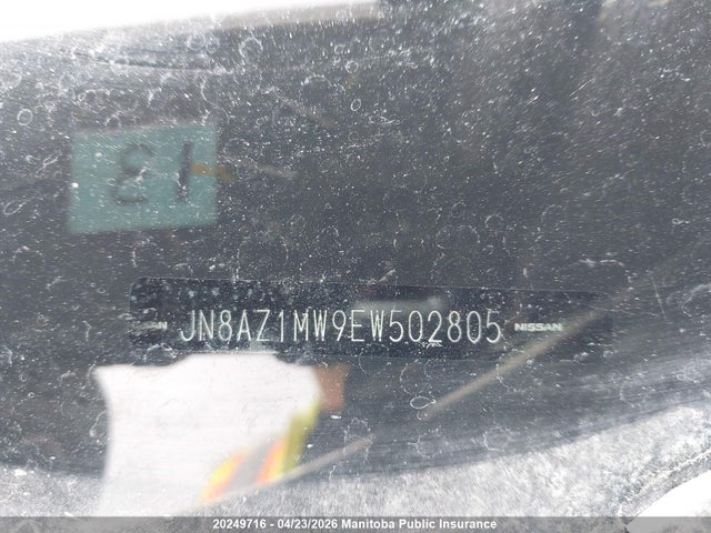 JN8AZ1MW9EW502805 Nissan MURANO SV