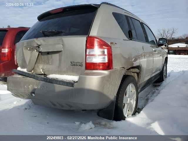 Продажа на аукционе авто 2010 Jeep Compass North, vin: 1J4NF4FB6AD511513, номер лота: 20249803