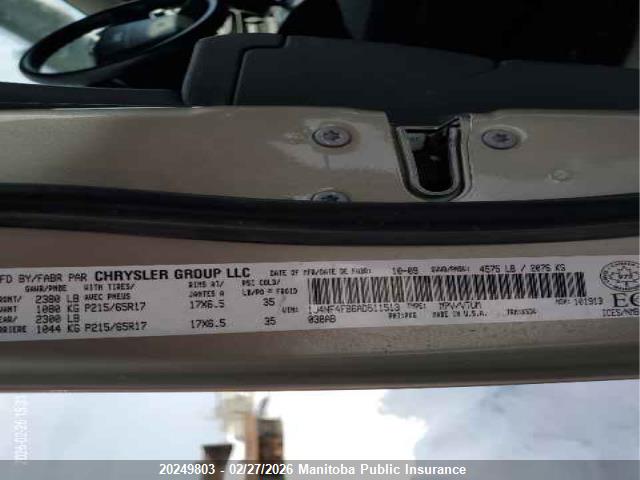 Продажа на аукционе авто 2010 Jeep Compass North, vin: 1J4NF4FB6AD511513, номер лота: 20249803