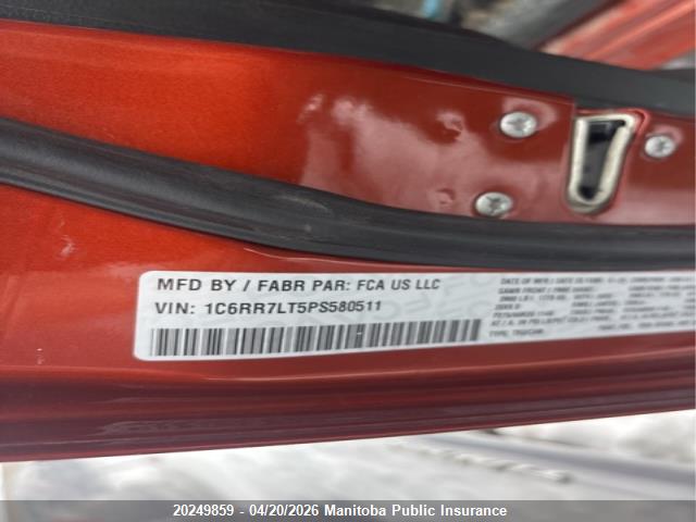 Aukcja sprzedaży 2023 Dodge Ram 1500 Tradesman Crew Cab, vin: 1C6RR7LT5PS580511, numer aukcji: 20249859