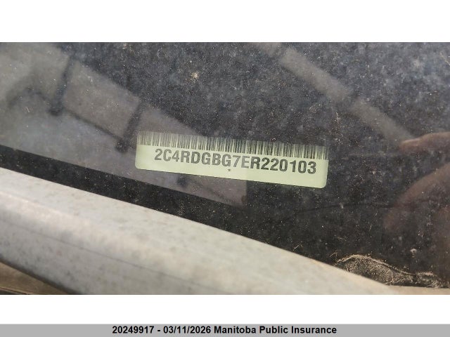 Aukcja sprzedaży 2014 Dodge Grand Caravan Sxt, vin: 2C4RDGBG7ER220103, numer aukcji: 20249917