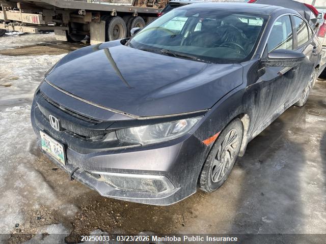 20250033 :رقم المزاد ، 2HGFC2F73KH028084 vin ، 2019 Honda Civic Ex مزاد بيع