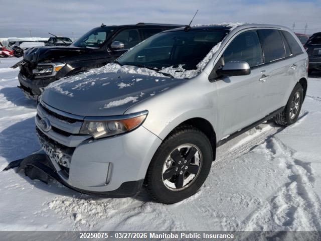 20250075 :رقم المزاد ، 2FMDK4JC3EBA76017 vin ، 2014 Ford Edge Se مزاد بيع