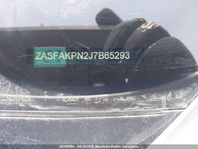 20250094 :رقم المزاد ، ZASFAKPN2J7B65293 vin ، 2018 Alfa Romeo Stelvio مزاد بيع