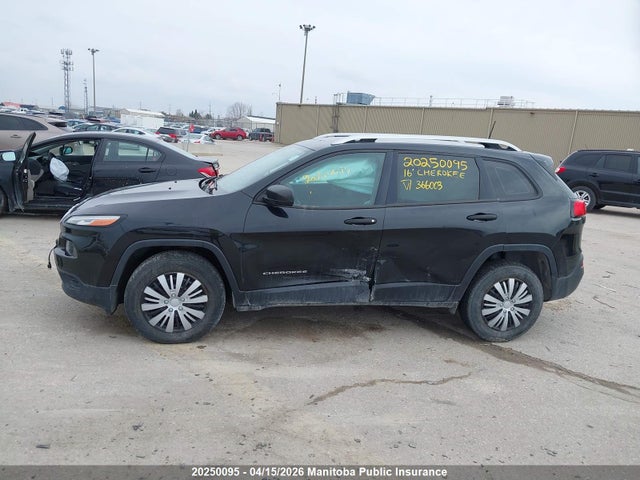 Продажа на аукционе авто 2016 Jeep Cherokee Sport, vin: 1C4PJMAB0GW366003, номер лота: 20250095