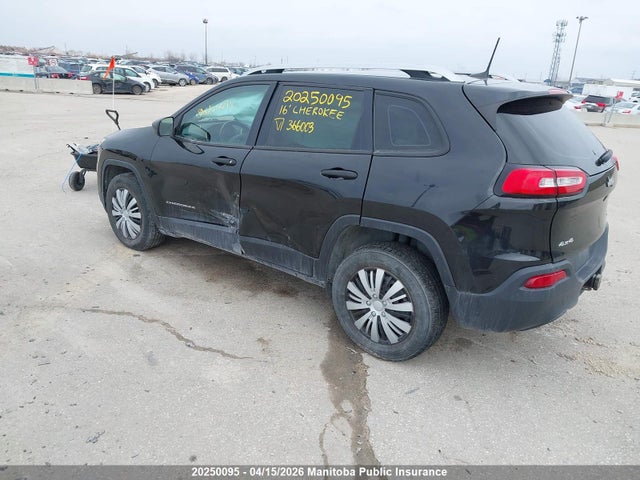 Продажа на аукционе авто 2016 Jeep Cherokee Sport, vin: 1C4PJMAB0GW366003, номер лота: 20250095