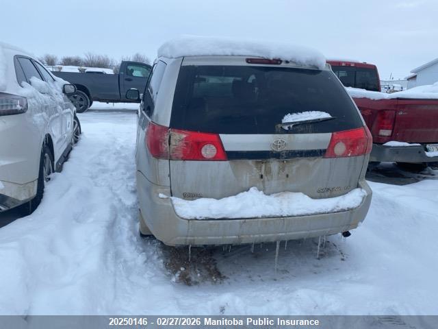 20250146 :رقم المزاد ، 5TDZK29C78S113432 vin ، 2008 Toyota Sienna Ce V6 مزاد بيع
