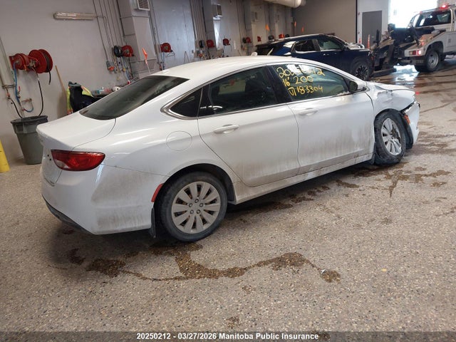 2016 Chrysler 200 Lx მანქანა იყიდება აუქციონზე, vin: 1C3CCCFB0GN183304, აუქციონის ნომერი: 20250212