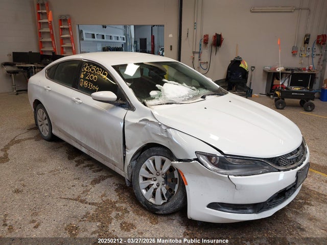 2016 Chrysler 200 Lx მანქანა იყიდება აუქციონზე, vin: 1C3CCCFB0GN183304, აუქციონის ნომერი: 20250212
