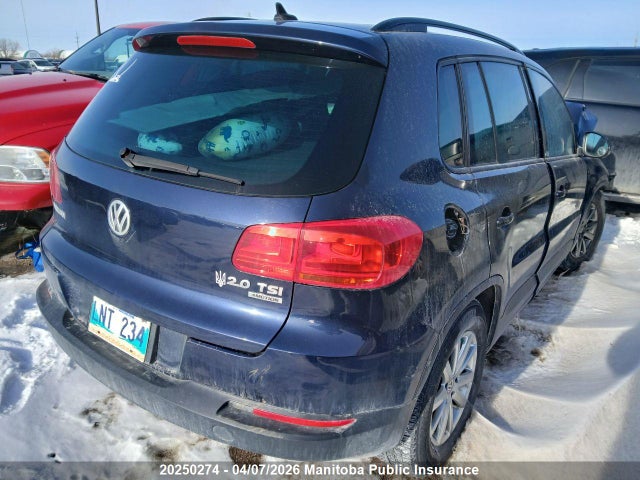 20250274 :رقم المزاد ، WVGBV7AX3CW561739 vin ، 2012 Volkswagen Tiguan 2.0 Tsi مزاد بيع