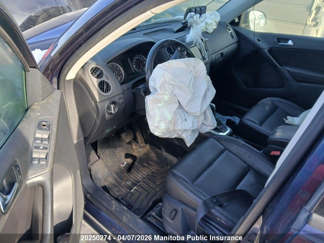 20250274 :رقم المزاد ، WVGBV7AX3CW561739 vin ، 2012 Volkswagen Tiguan 2.0 Tsi مزاد بيع
