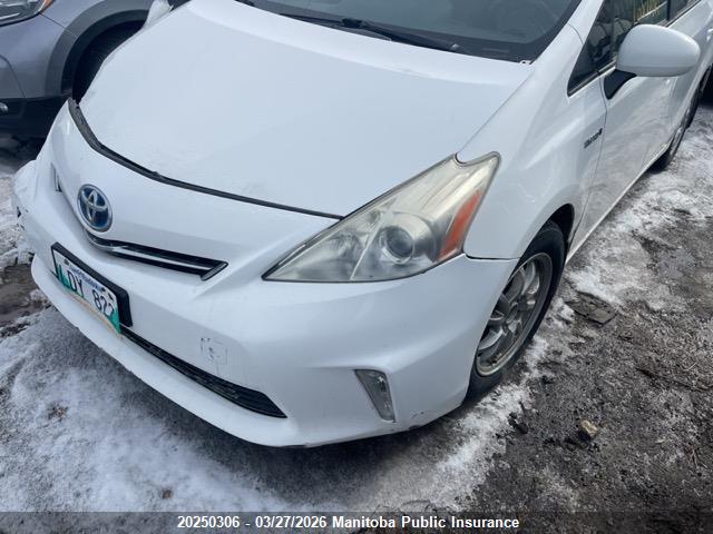 20250306 :رقم المزاد ، JTDZN3EU1C3044209 vin ، 2012 Toyota Prius V مزاد بيع