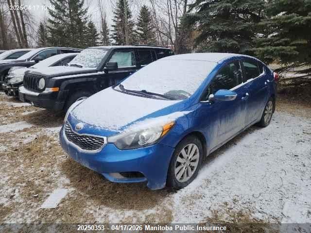 20250353 :رقم المزاد ، KNAFX4A64E5058720 vin ، 2014 Kia Forte Lx مزاد بيع