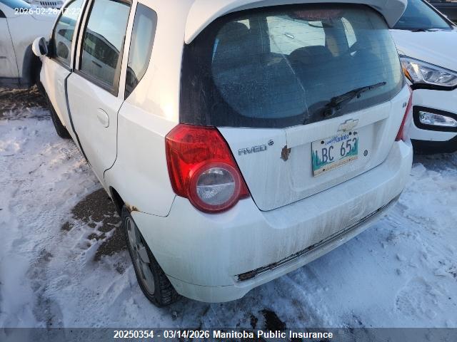Продаж на аукціоні авто 2011 Chevrolet Aveo Lt, vin: 3G1TC6DG6BL107261, номер лоту: 20250354