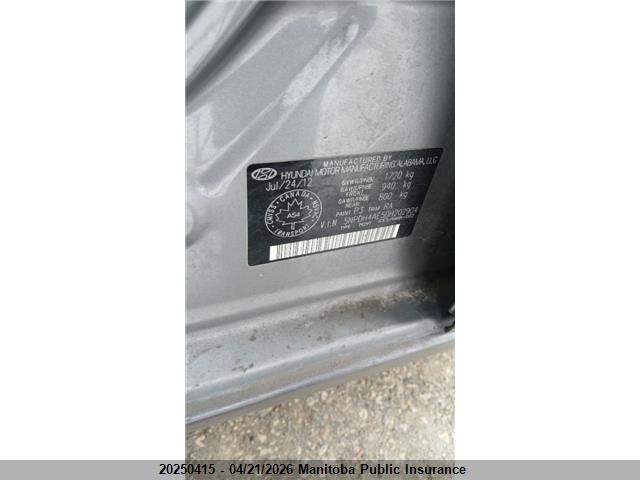 Продаж на аукціоні авто 2013 Hyundai Elantra Gl, vin: 5NPDH4AE5DH202904, номер лоту: 20250415