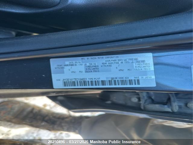 Aukcja sprzedaży 2014 Mazda 2 Mazda Gx, vin: JM1DE1KY7E0184601, numer aukcji: 20250496