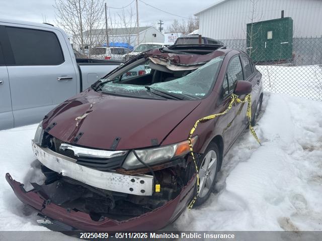 Продажа на аукционе авто 2012 Honda Civic Ex-l, vin: 2HGFB2F97CH023203, номер лота: 20250499