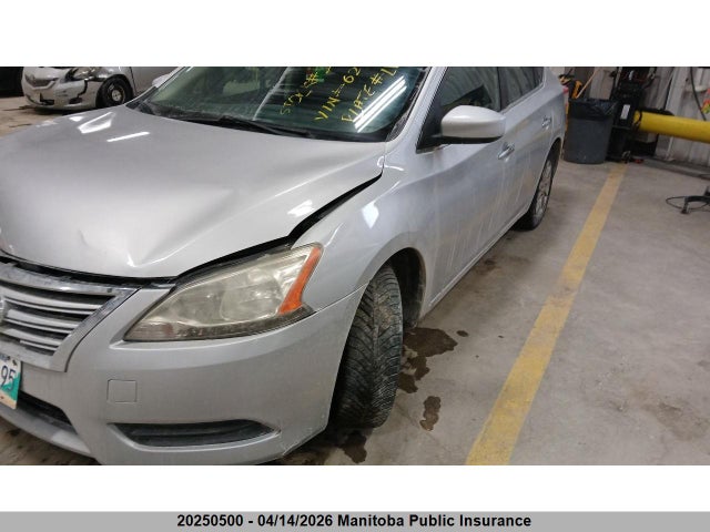 2015 Nissan Sentra 1.8 S მანქანა იყიდება აუქციონზე, vin: 3N1AB7AP7FL629997, აუქციონის ნომერი: 20250500