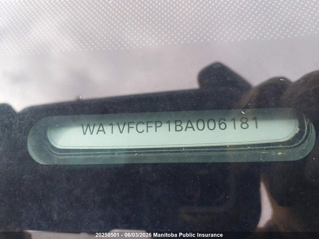 20250501 :رقم المزاد ، WA1VFCFP1BA006181 vin ، 2011 Audi Q5 مزاد بيع