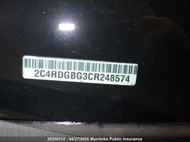 Продажа на аукционе авто 2012 Dodge Grand Caravan Se, vin: 2C4RDGBG3CR248574, номер лота: 20250512