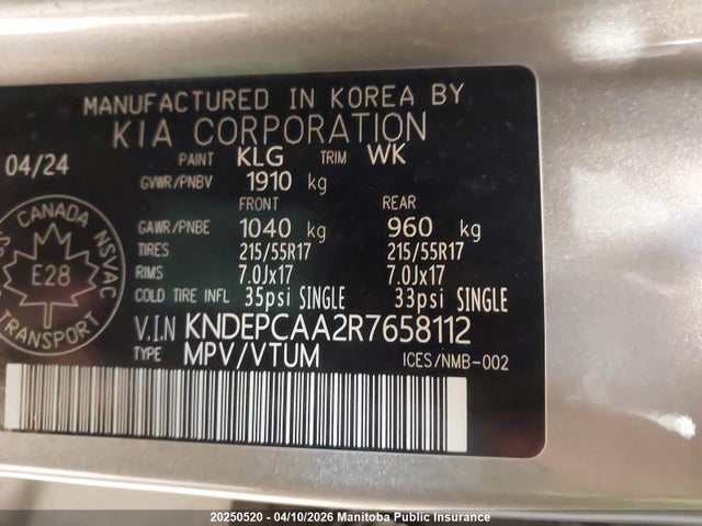 KNDEPCAA2R7658112 KIA Seltos Lx