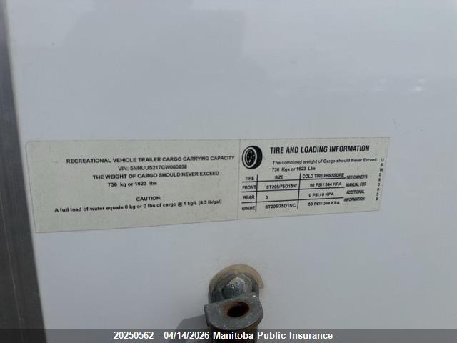 5NHUUS217GW060658 Trailer U S Cargo Trailer