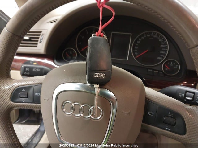 2008 Audi A4 3.2 Quattro მანქანა იყიდება აუქციონზე, vin: WAUKH68E58A130332, აუქციონის ნომერი: 20250613