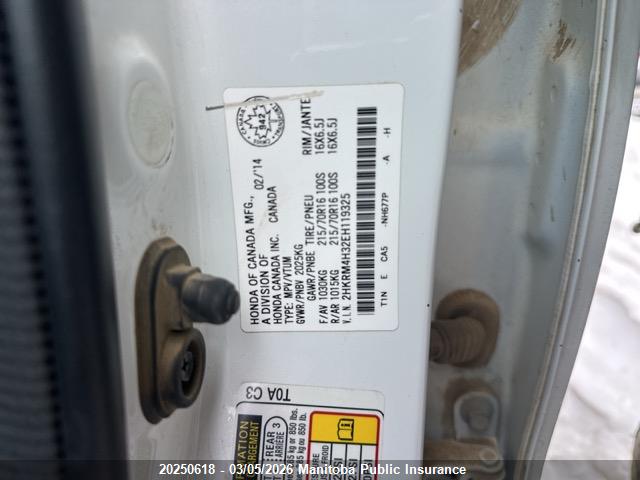2HKRM4H32EH119325 Honda CR-V LX