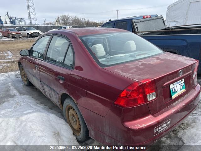Продажа на аукционе авто 2005 Honda Civic Se, vin: 2HGES16385H043335, номер лота: 20250660