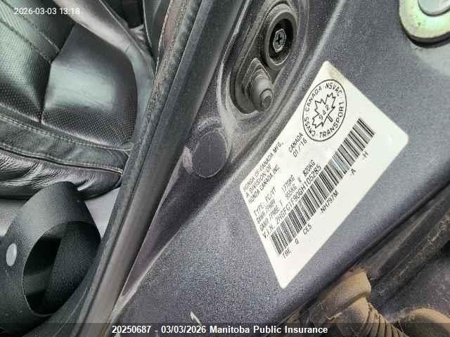 2HGFC1F90GH105285 Honda Civic Touring