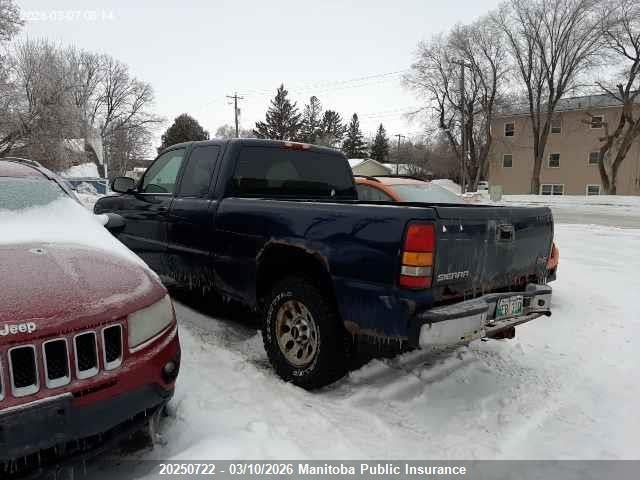 Aukcja sprzedaży 2005 Gmc Sierra 1500 Ext Cab, vin: 2GTEK19VX51384157, numer aukcji: 20250722