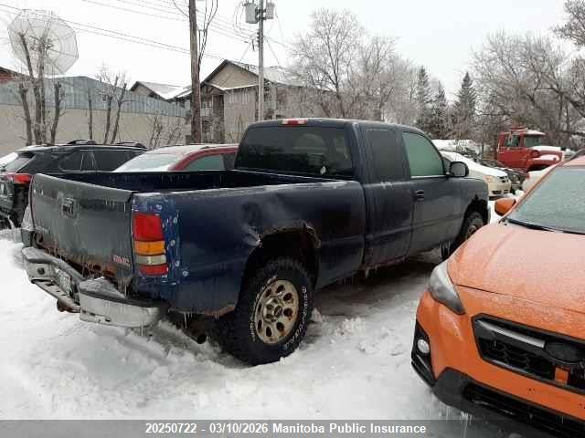 Aukcja sprzedaży 2005 Gmc Sierra 1500 Ext Cab, vin: 2GTEK19VX51384157, numer aukcji: 20250722