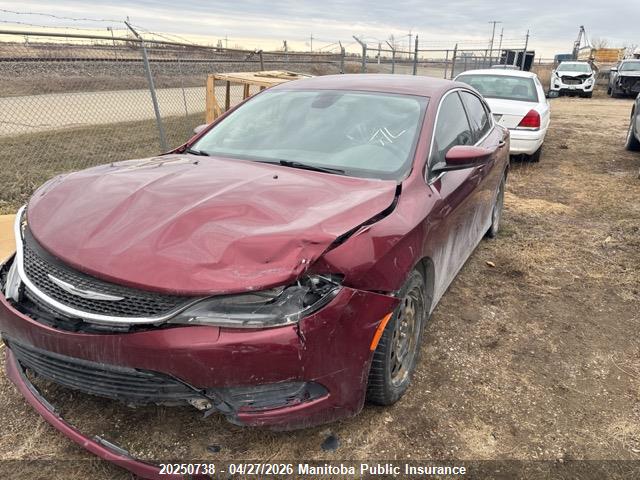 2015 Chrysler 200 Lx მანქანა იყიდება აუქციონზე, vin: 1C3CCCFB3FN592217, აუქციონის ნომერი: 20250738