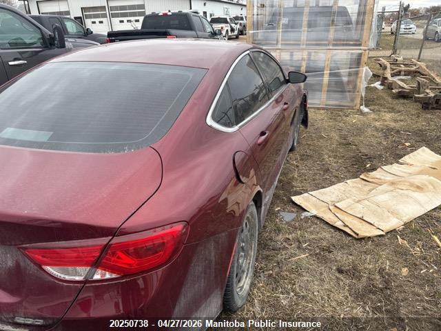 2015 Chrysler 200 Lx მანქანა იყიდება აუქციონზე, vin: 1C3CCCFB3FN592217, აუქციონის ნომერი: 20250738