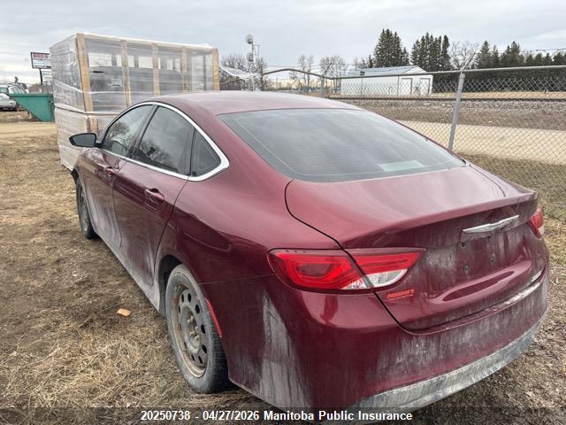 2015 Chrysler 200 Lx მანქანა იყიდება აუქციონზე, vin: 1C3CCCFB3FN592217, აუქციონის ნომერი: 20250738