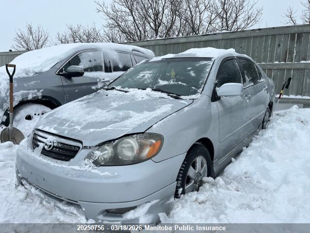 20250756 :رقم المزاد ، 2T1BR32E65C871894 vin ، 2005 Toyota Corolla S مزاد بيع