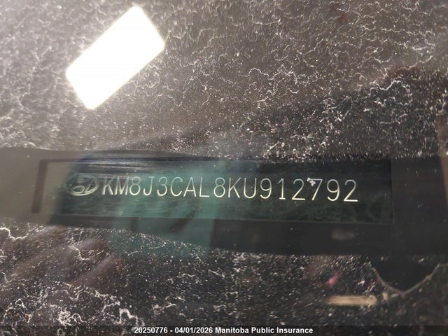 KM8J3CAL8KU912792 Hyundai Tucson Preferred