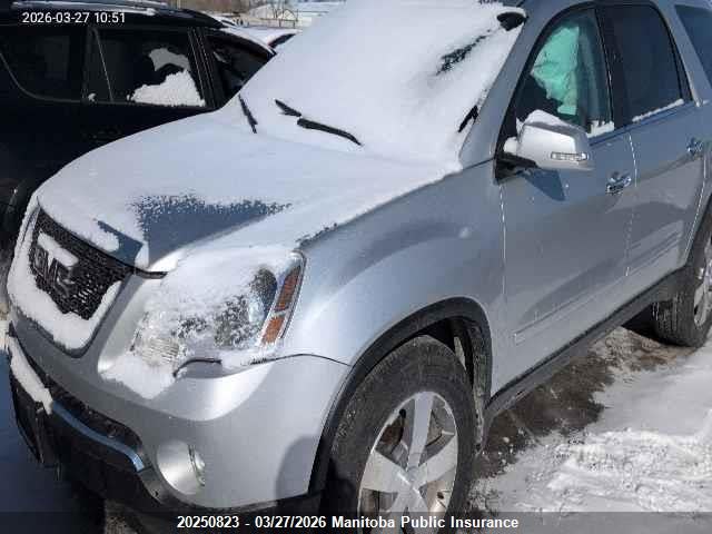 20250823 :رقم المزاد ، 1GKLVMED7AJ270022 vin ، 2010 Gmc Acadia Slt مزاد بيع