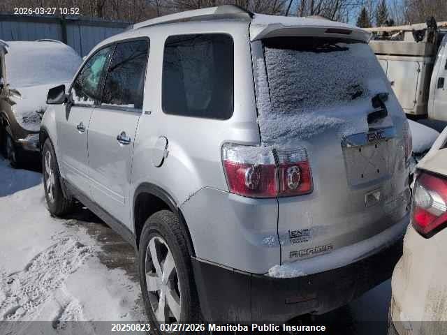 20250823 :رقم المزاد ، 1GKLVMED7AJ270022 vin ، 2010 Gmc Acadia Slt مزاد بيع