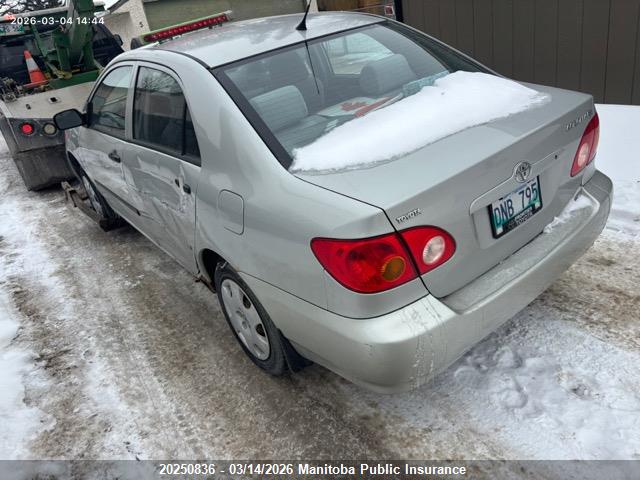 20250836 :رقم المزاد ، 2T1BR32E83C731181 vin ، 2003 Toyota Corolla Ce مزاد بيع