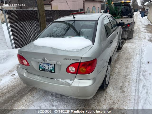 20250836 :رقم المزاد ، 2T1BR32E83C731181 vin ، 2003 Toyota Corolla Ce مزاد بيع